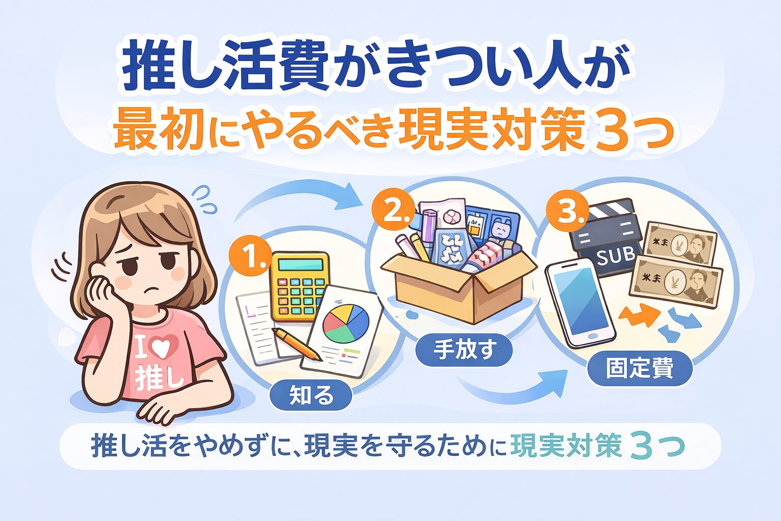 推し活費がきつい人が最初にやるべき現実対策3つ