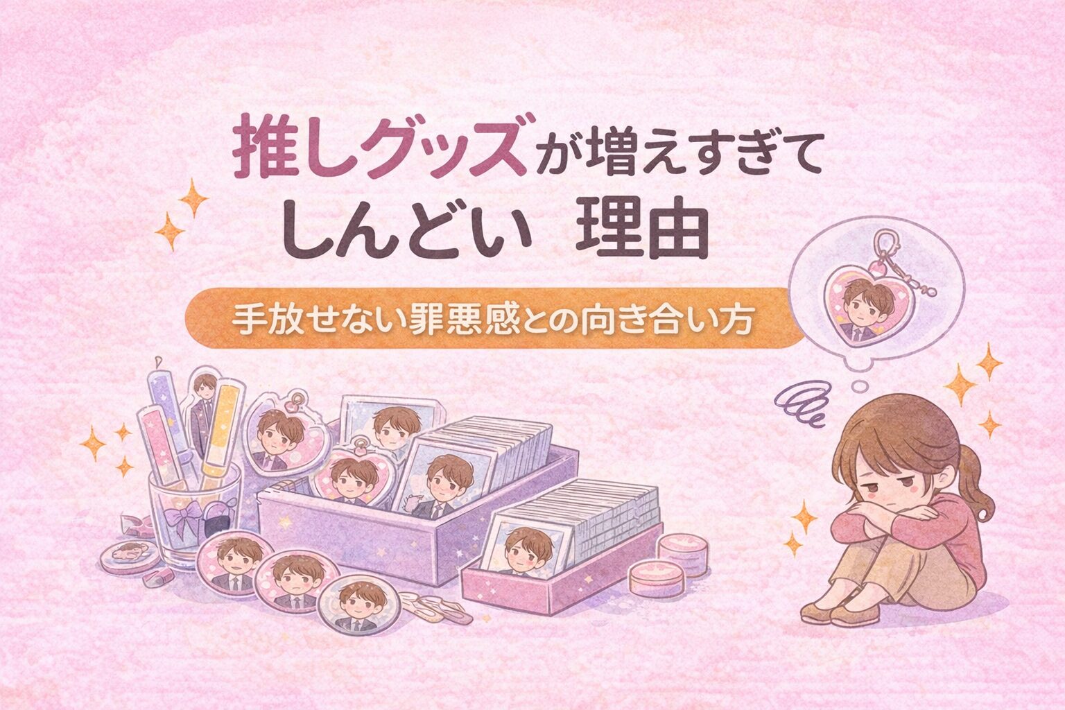 推しグッズが増えすぎてしんどい理由|手放せない罪悪感との向き合い方