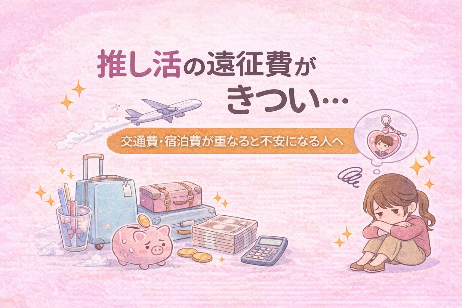 推し活の遠征費がきつい…交通費・宿泊費が重なると不安になる人へ
