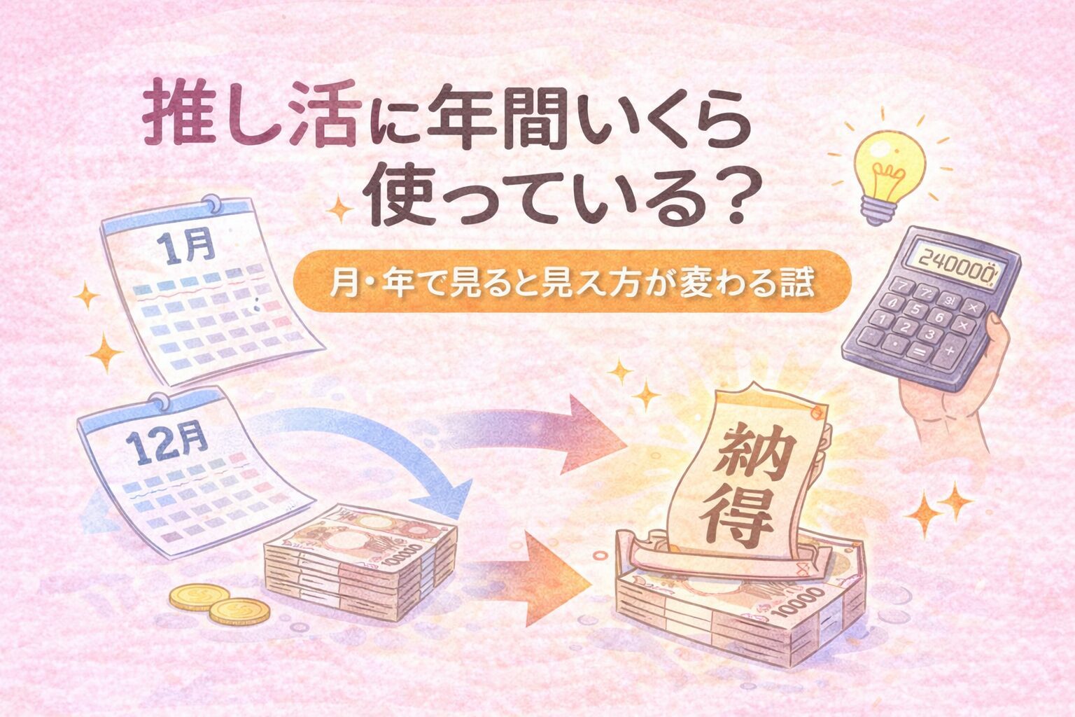 推し活に年間いくら使っている?月・年で見ると見え方が変わる話
