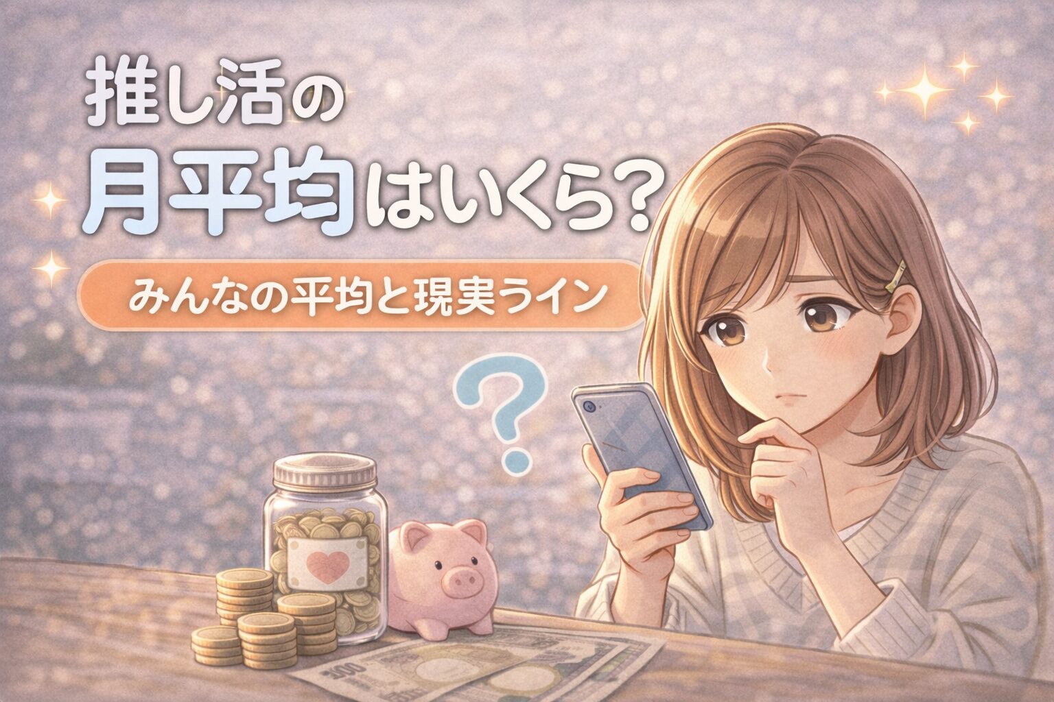 推し活の月平均はいくら？みんなの相場と現実ライン