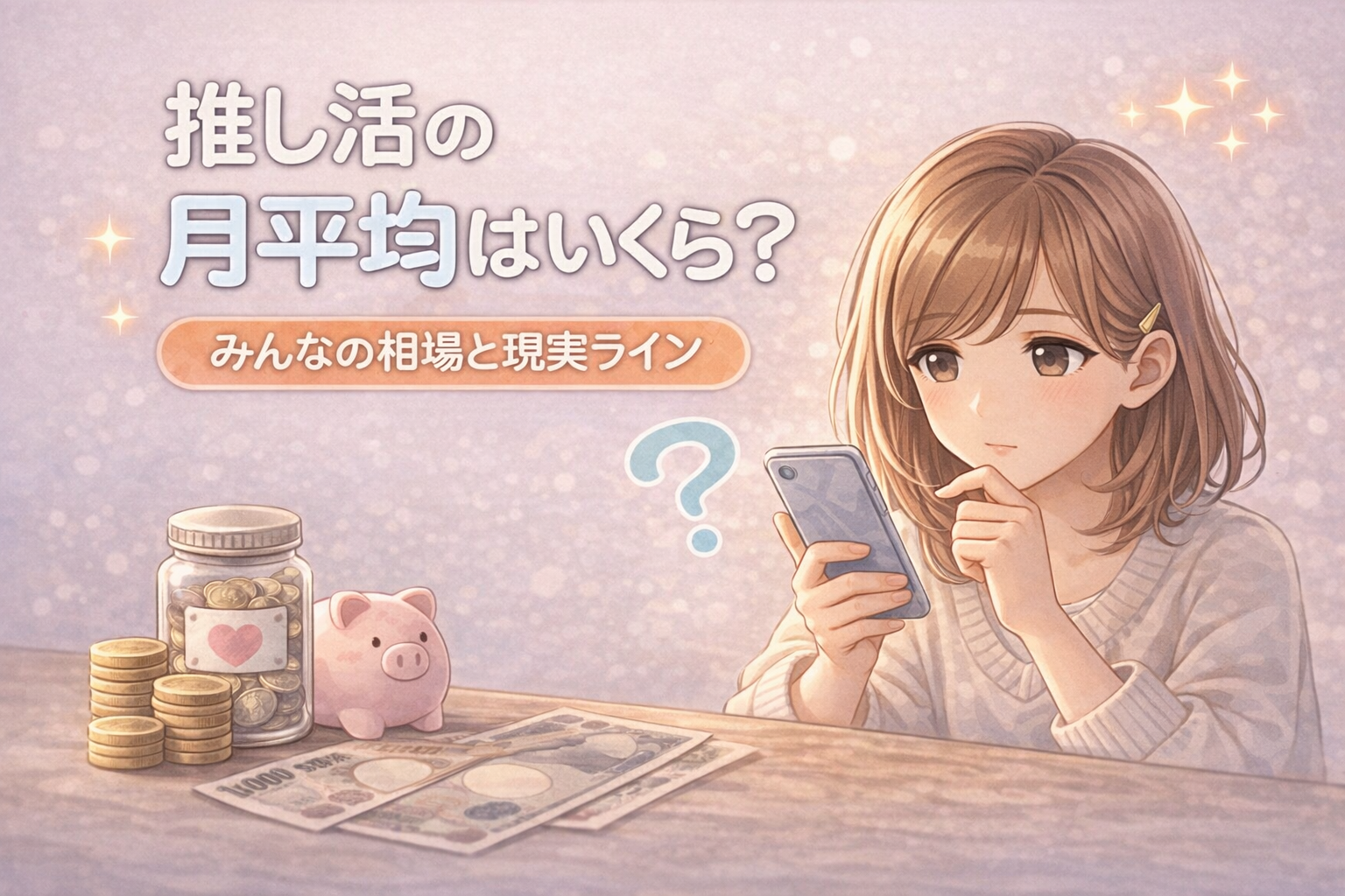 推し活の月平均はいくら？みんなの相場と現実ラインを解説