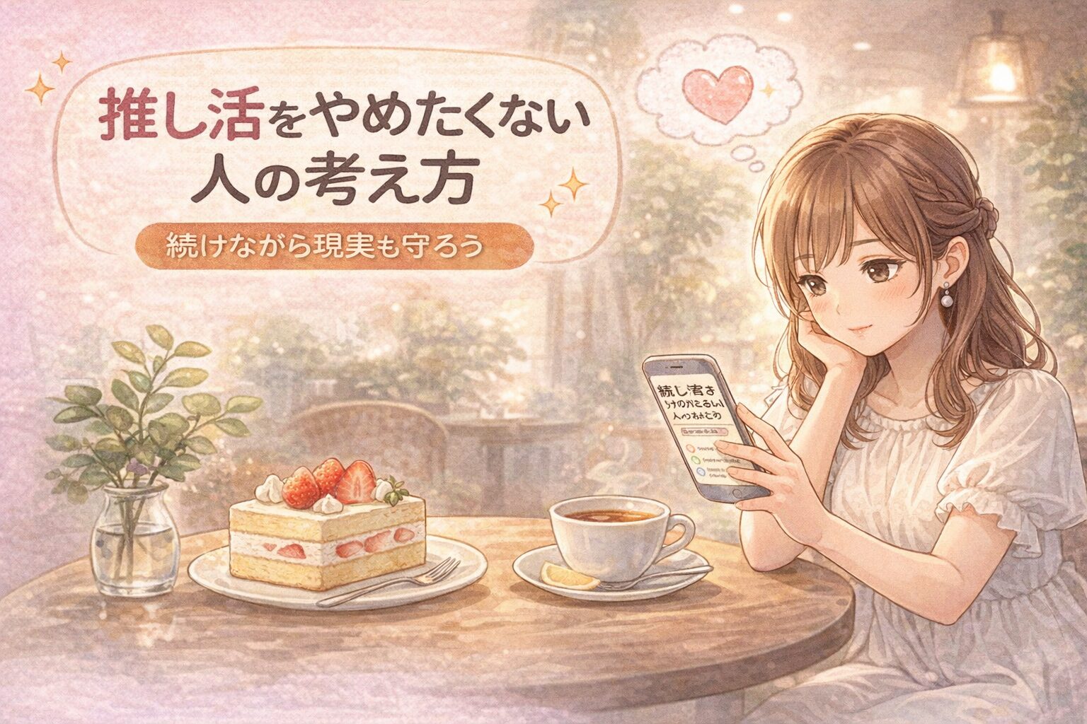 推し活をやめたくない人の考え方｜続けながら現実も守るための選択