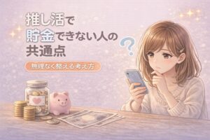 推し活で貯金ができない人の共通点5つ｜無理なく両立するための対策