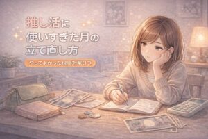 推し活に使いすぎた月の立て直し方｜やってよかった現実対策3つ
