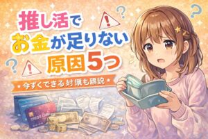 推し活でお金が足りない原因5つ|今すぐできる対策も解説