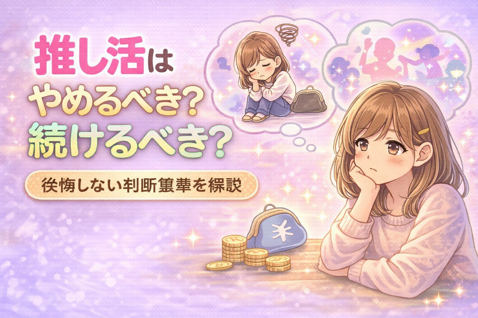 推し活はやめるべき？続けるべき？後悔しない判断基準を解説